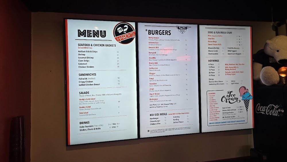 Hardy's Hotwings, Burgers & Ice Cream Menu image 4